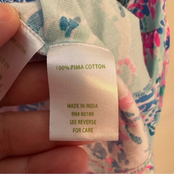 Lilly Pulitzer Tosha Bell Sleeve Top Beach You To It Size S - Picture 6 of 6